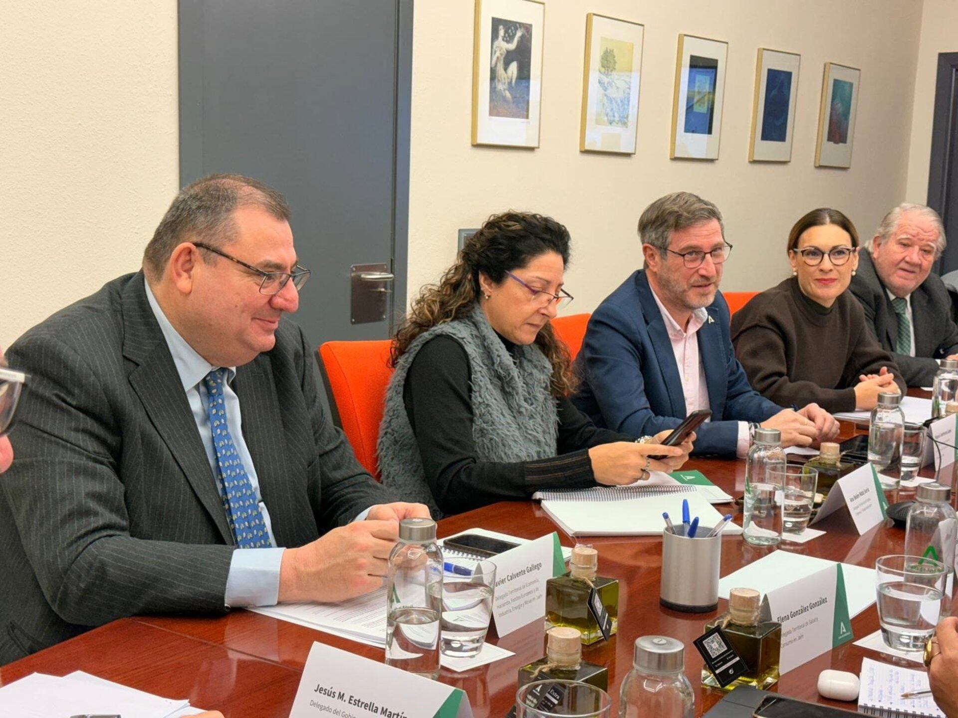 Reunión de coordinación de delegados de la Junta de Andalucía en Jaén.