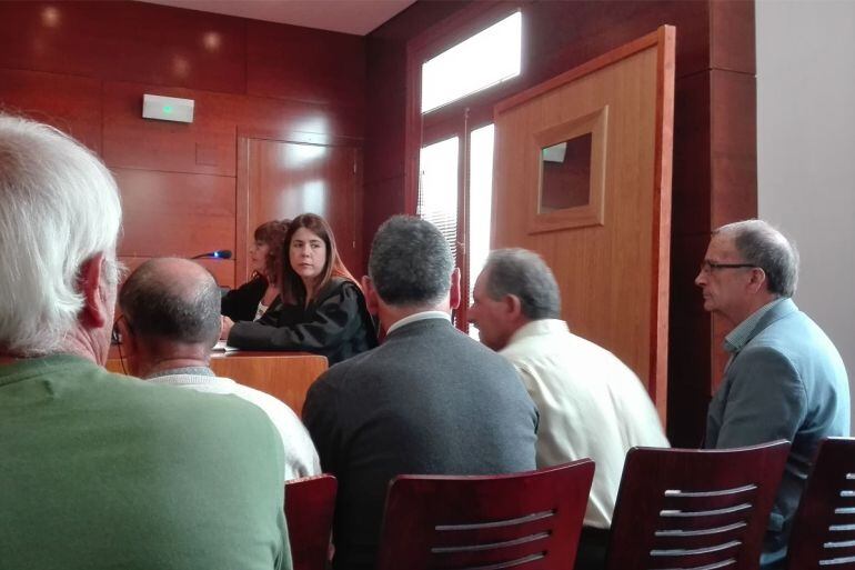 Momento del jucio por delito electoral en el Juzagdo de lo Penal de Zamora