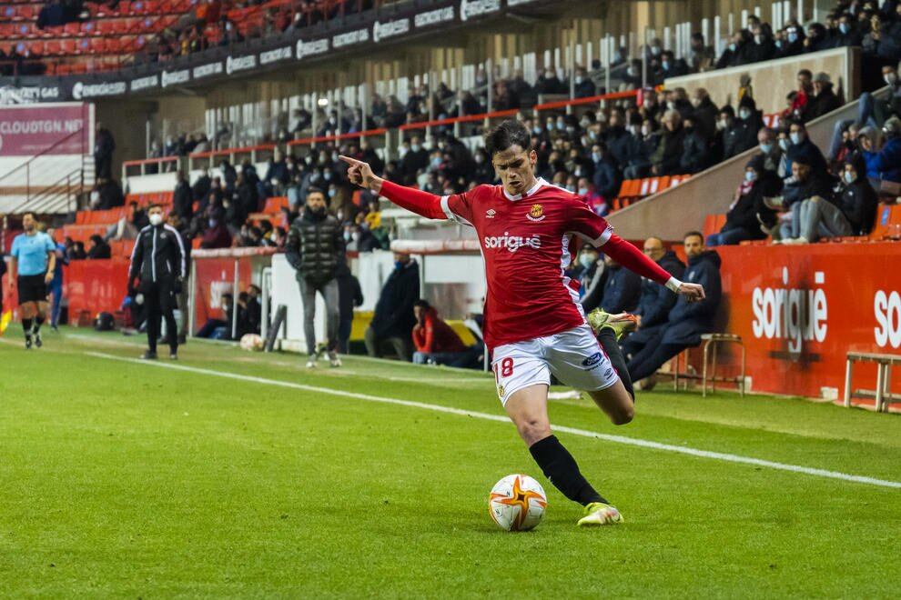 Nil Jiménez durante un partido del Nastic de Tarragona