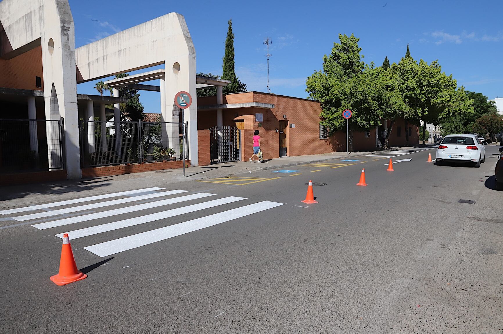 Pintado de los pasos de peatones