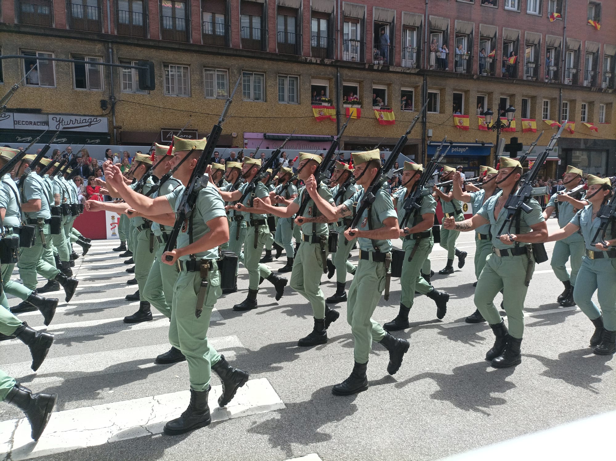 Momento del desfile