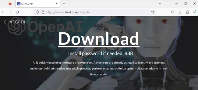 Esta es la página desde la que te atacarán.