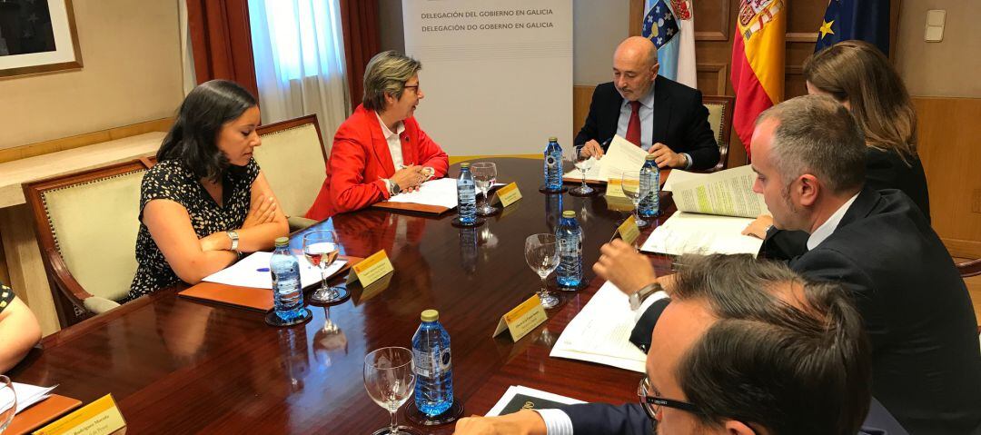 Rosa Quintana se ha reunido con el delegado del Gobierno en Galicia, Javier Losada, para coordinar las actuaciones frente al Brexit