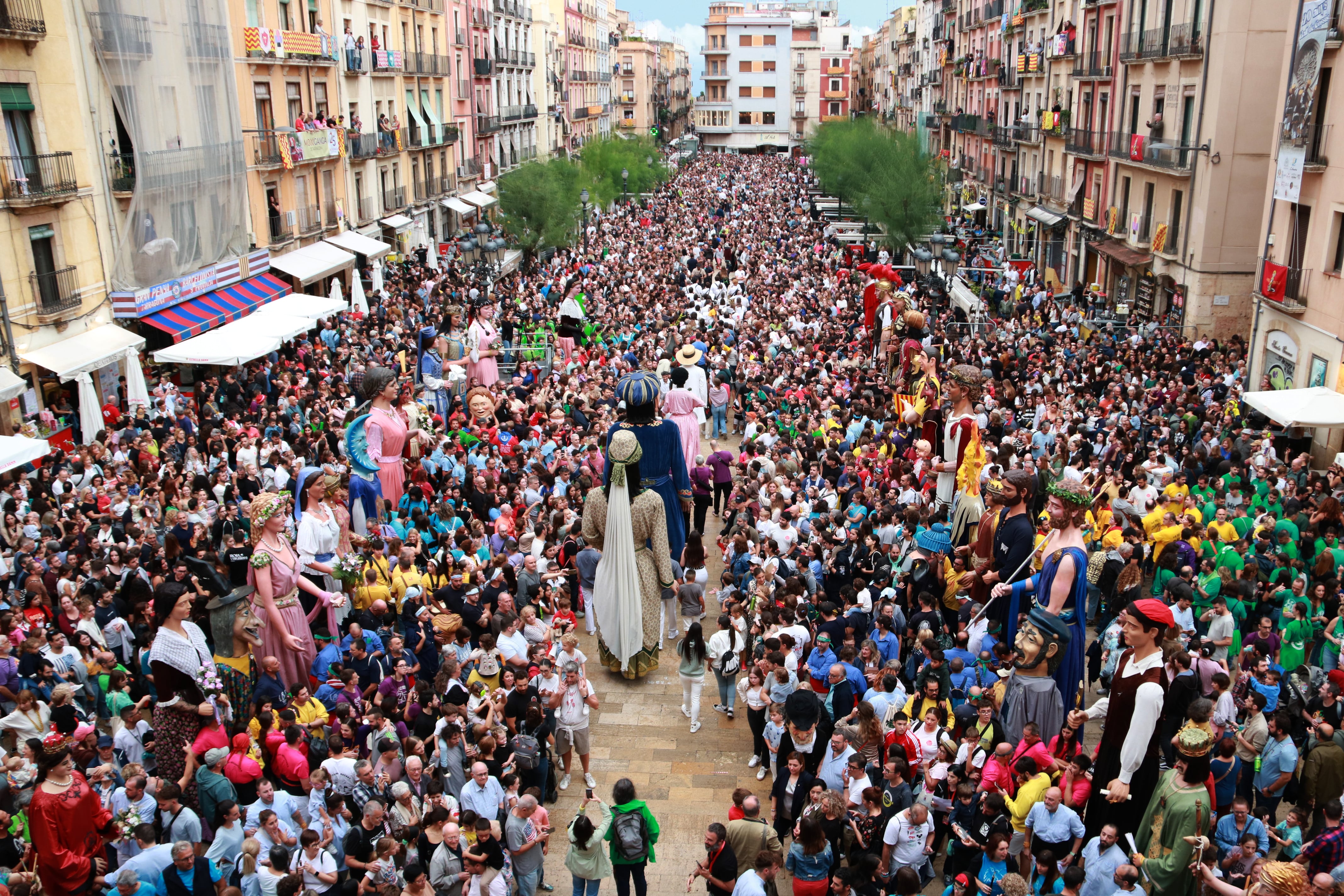 L&#039;Arrencada dels Gegants, un dels actes més populars de Santa Tecla