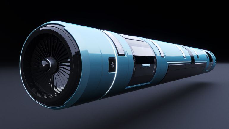 El prototipo del HyperLoop diseñado por los alumnos de la Universidad Politécnica de Valencia