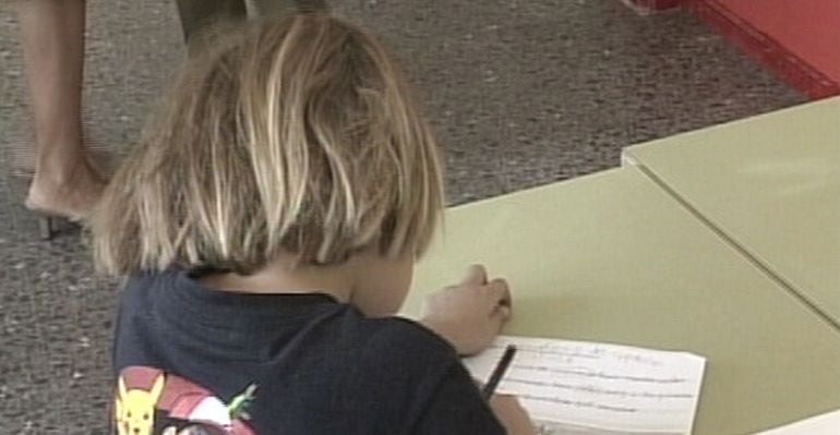 Niño en un colegio de Alcobendas