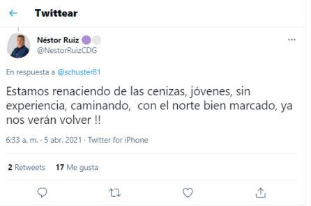 Mensaje de Néstor Ruiz