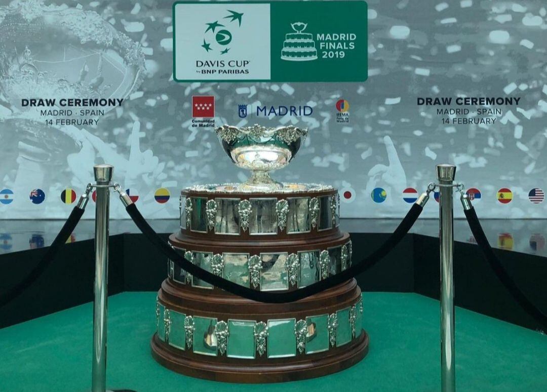 El trofeo de la Copa Davis