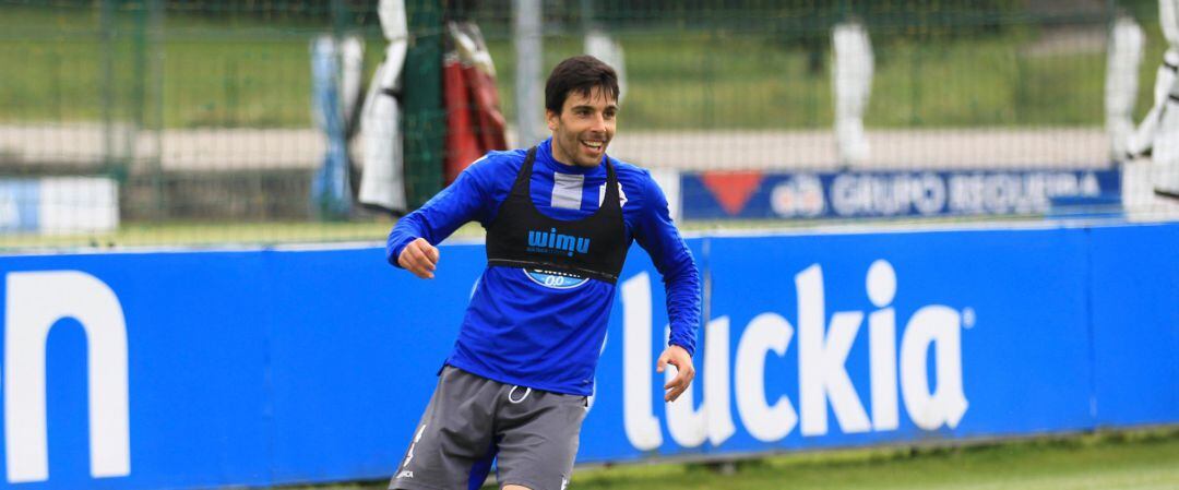 Eneko Bóveda, en un entrenamiento