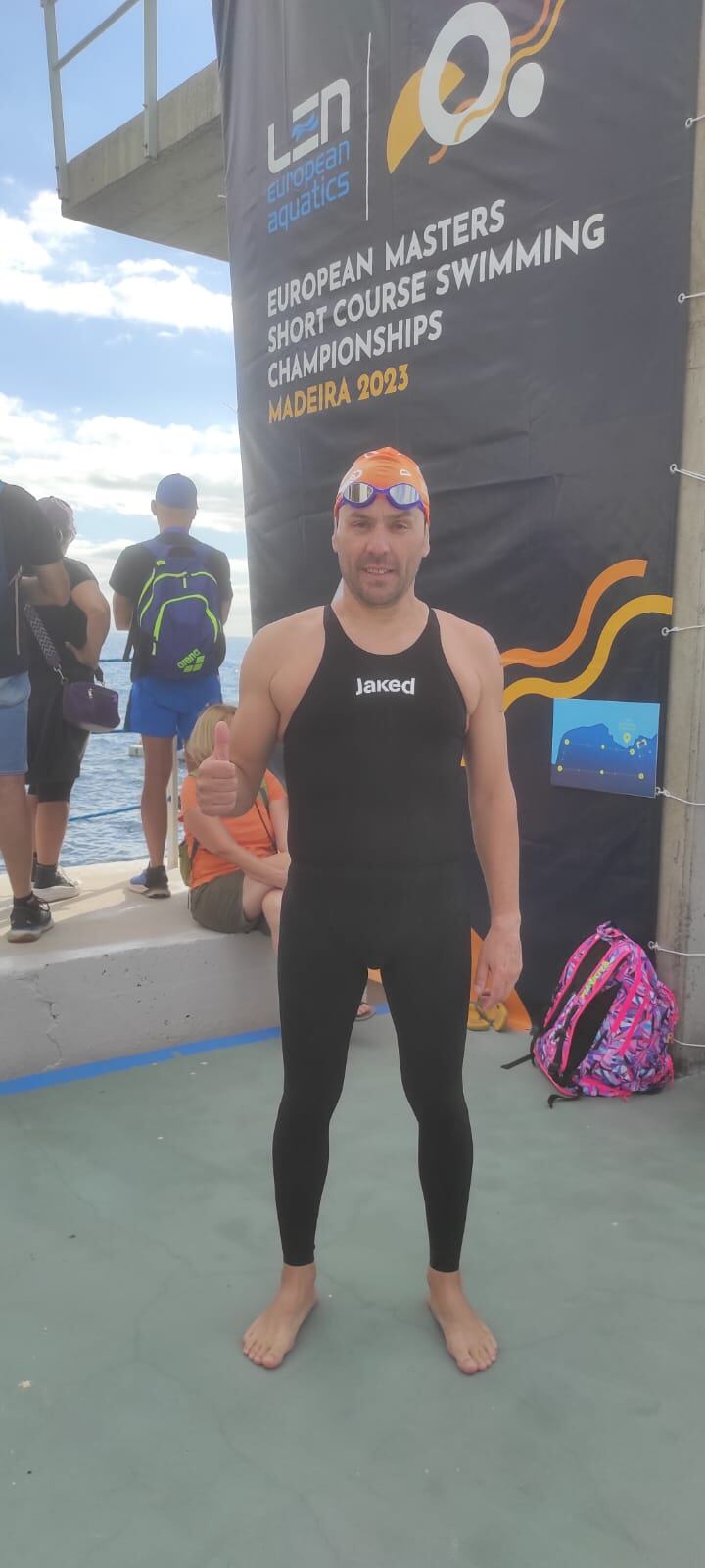 George Savescu, nadador del Jerez Natación Máster