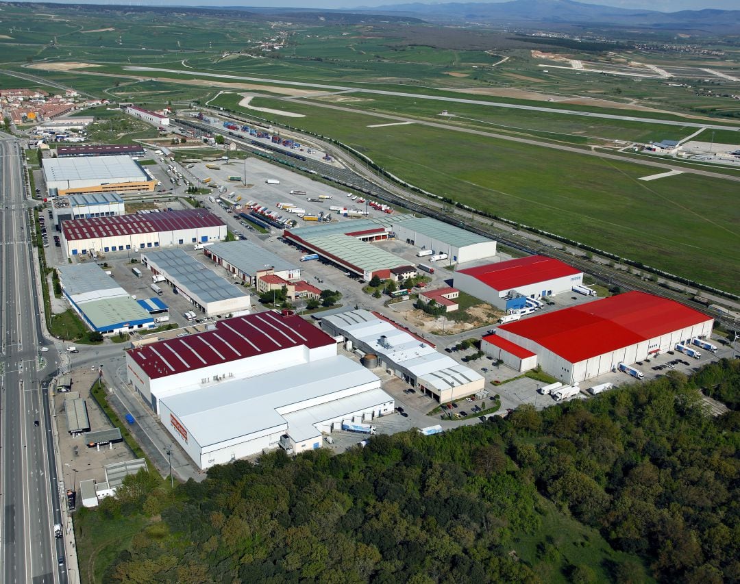 Imagen aérea del Puerto Seco de Burgos