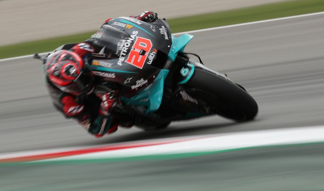 Quartararo, durante la carrera. 