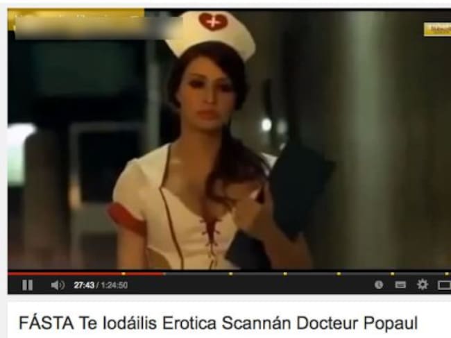 Uno de los vídeos pornográficos en YouTube denunciados por un medio irlandés
