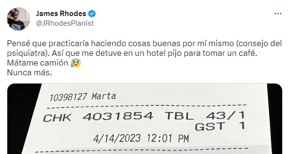 El tuit cuenta con más de 1.000 &#039;me gusta&#039;