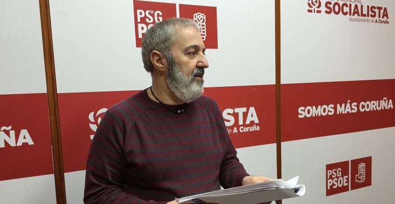 Fito Ferreiro, del PSOE, en rueda de prensa