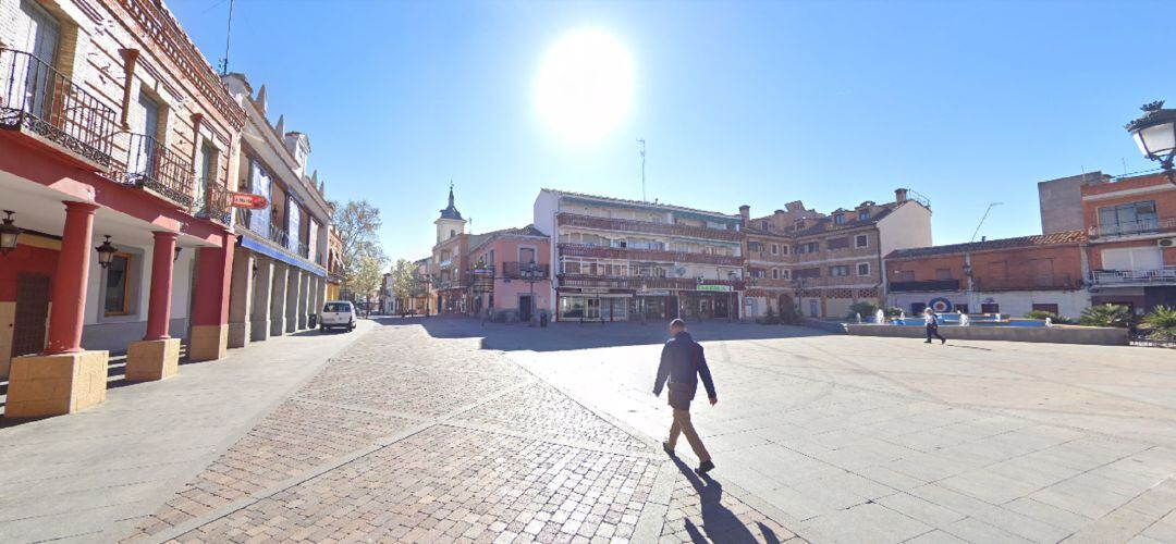 La plaza de España, en pleno centro de casco antiguo de Fuenlabrada. 