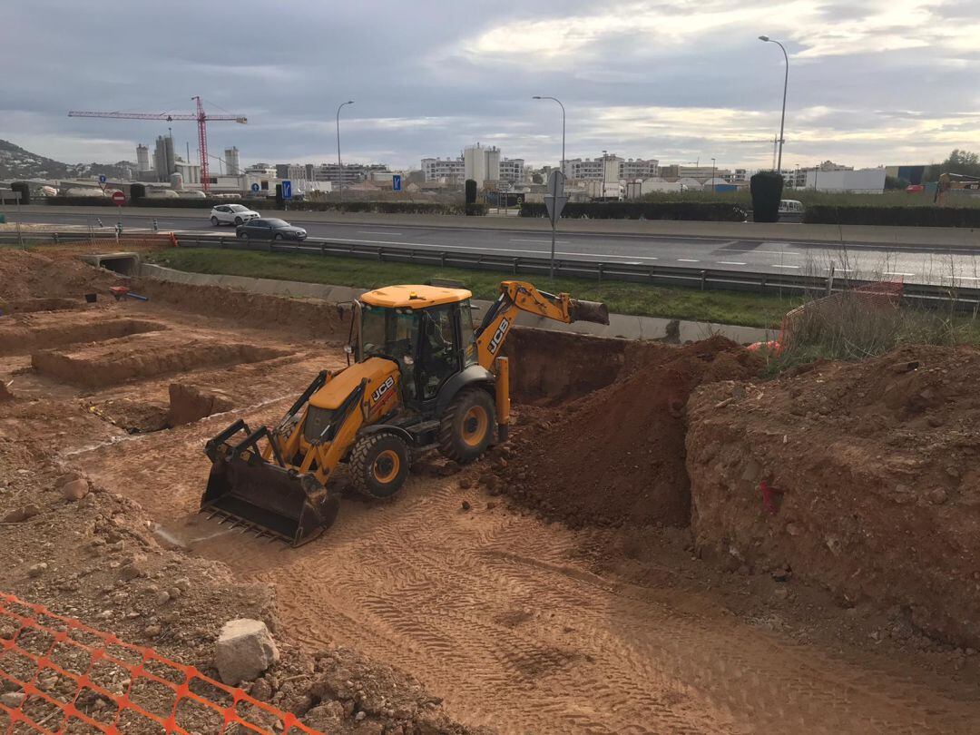 Imagen de las obras de la pasarela