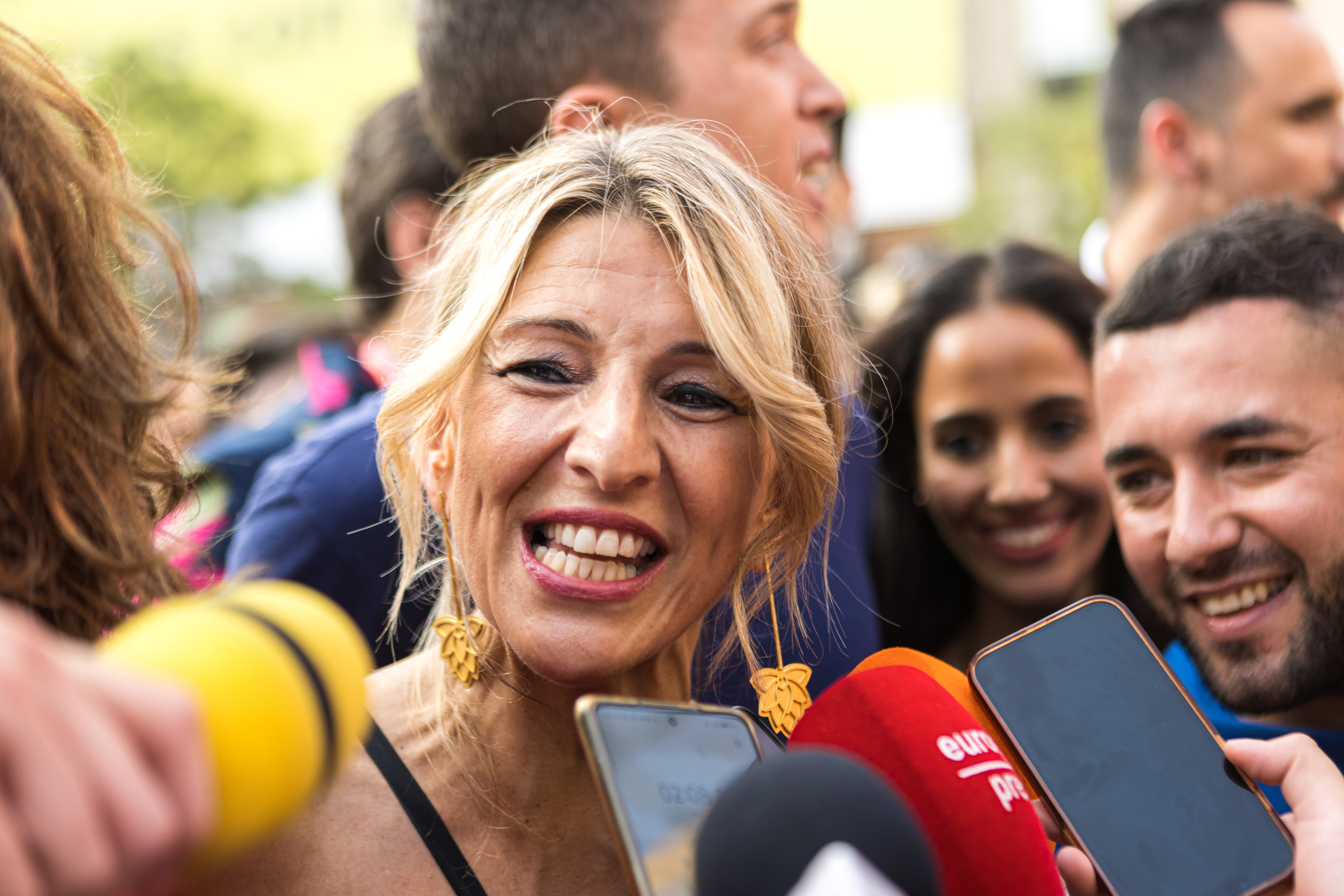 Yolanda Díaz, el miércoles en la celebración del Orgullo en Madrid