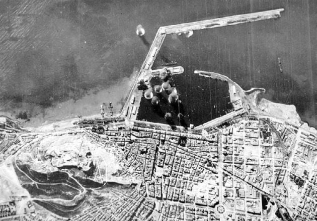 Bombardeo del puerto de Alicante durante la Guerra Civil