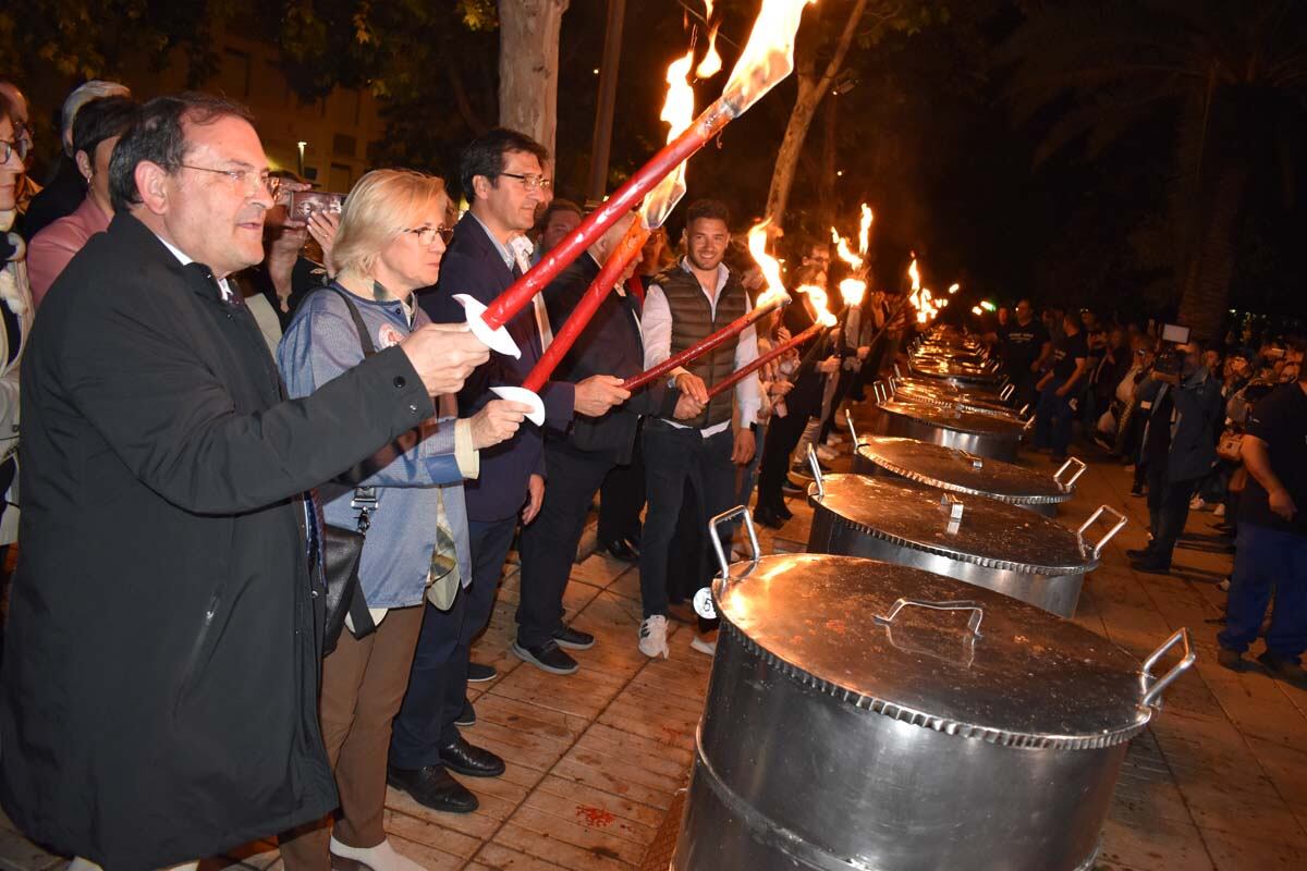 Encendido de las ollas del Voto