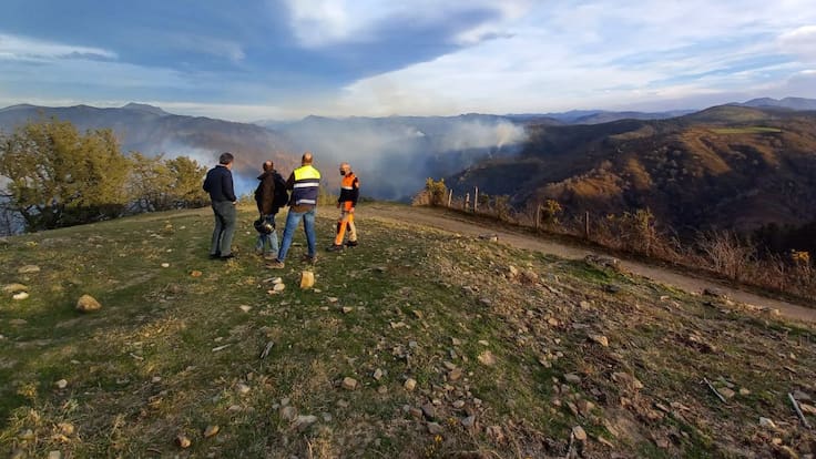 INCENDIO FORESTAL EN GIPUZKOA