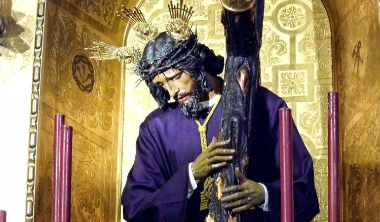 El Señor de las Penas es titular de la Hermandad de San Roque