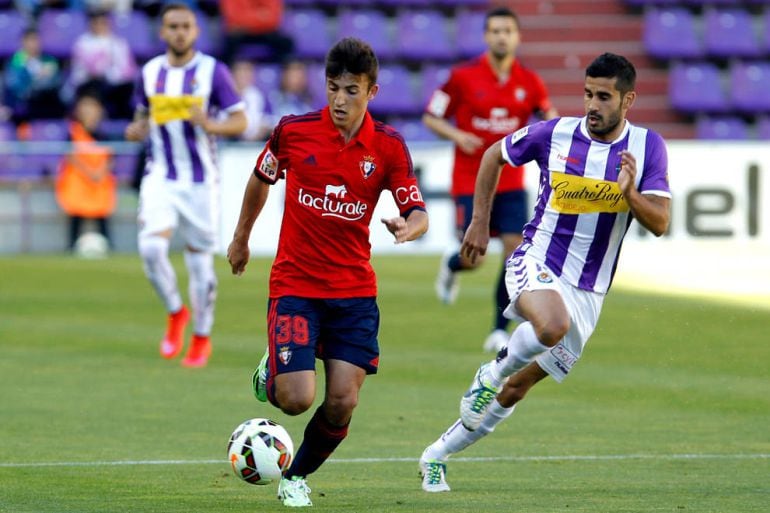 Aitor Buñuel, durante su etapa en el club navarro