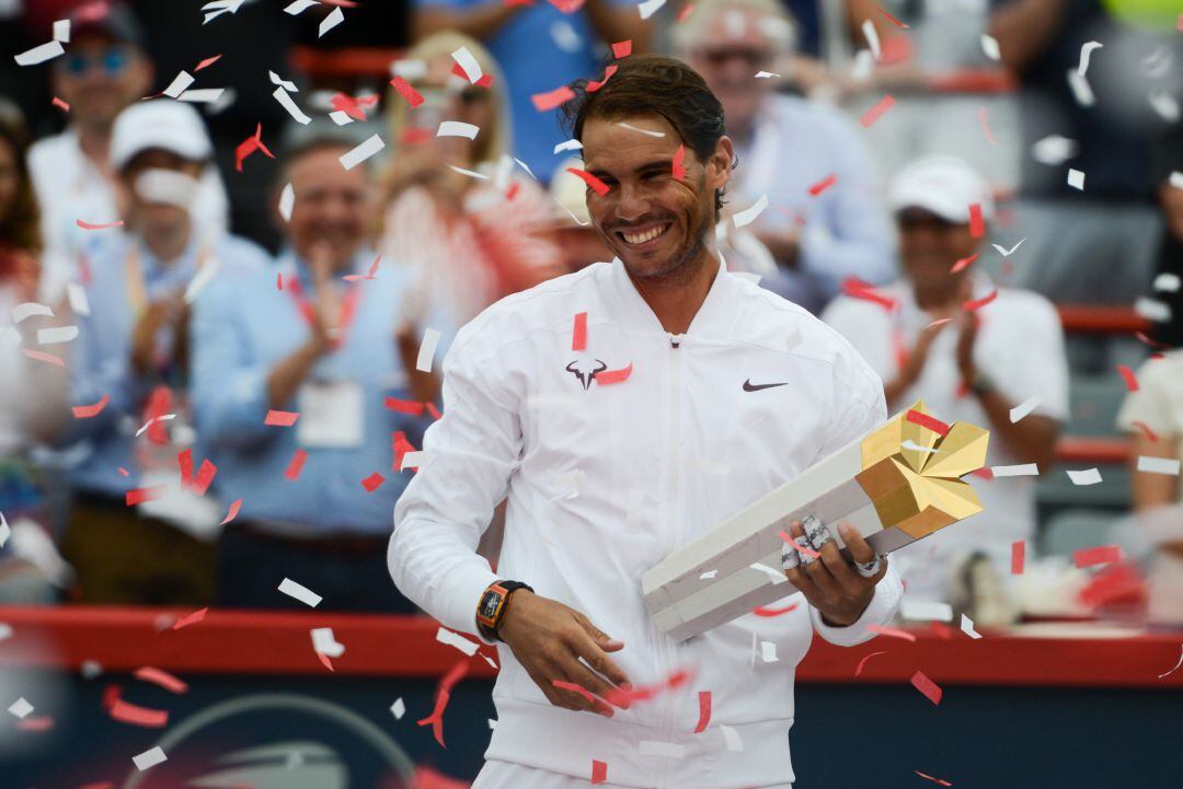 Rafa Nadal, con su torneo de vencedor del Masters 1000 de Canadá.