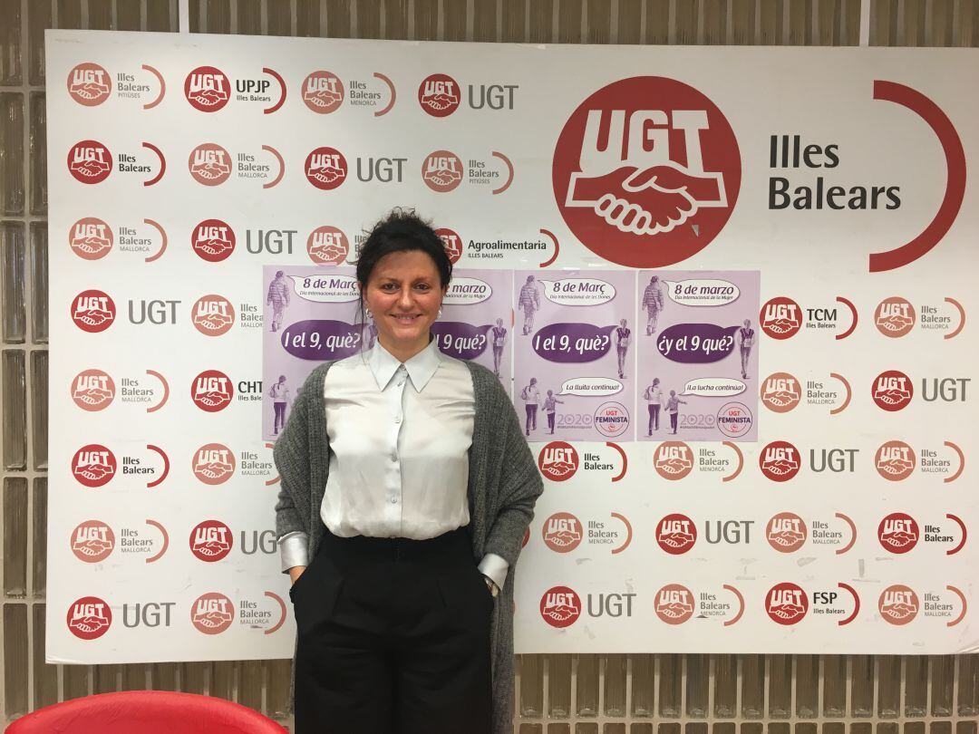 La secretaria de Políticas Sociales e Igualdad de UGT Baleares, Xisca Garí,