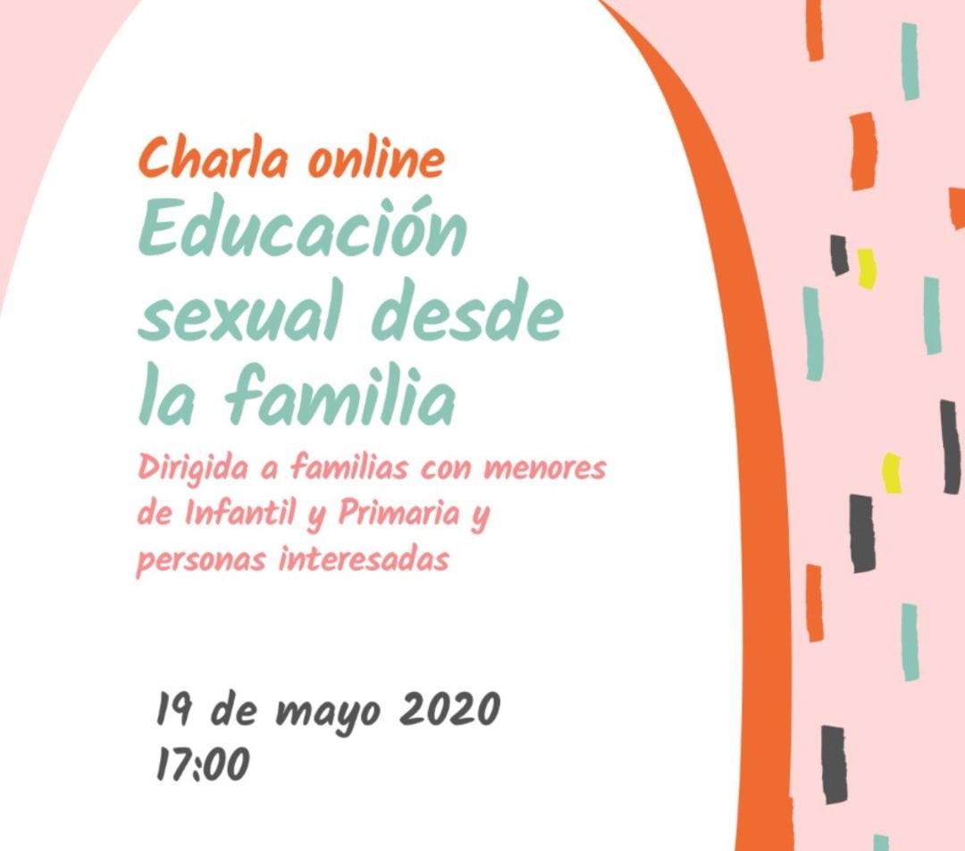 Cartel de la charla en Elda online