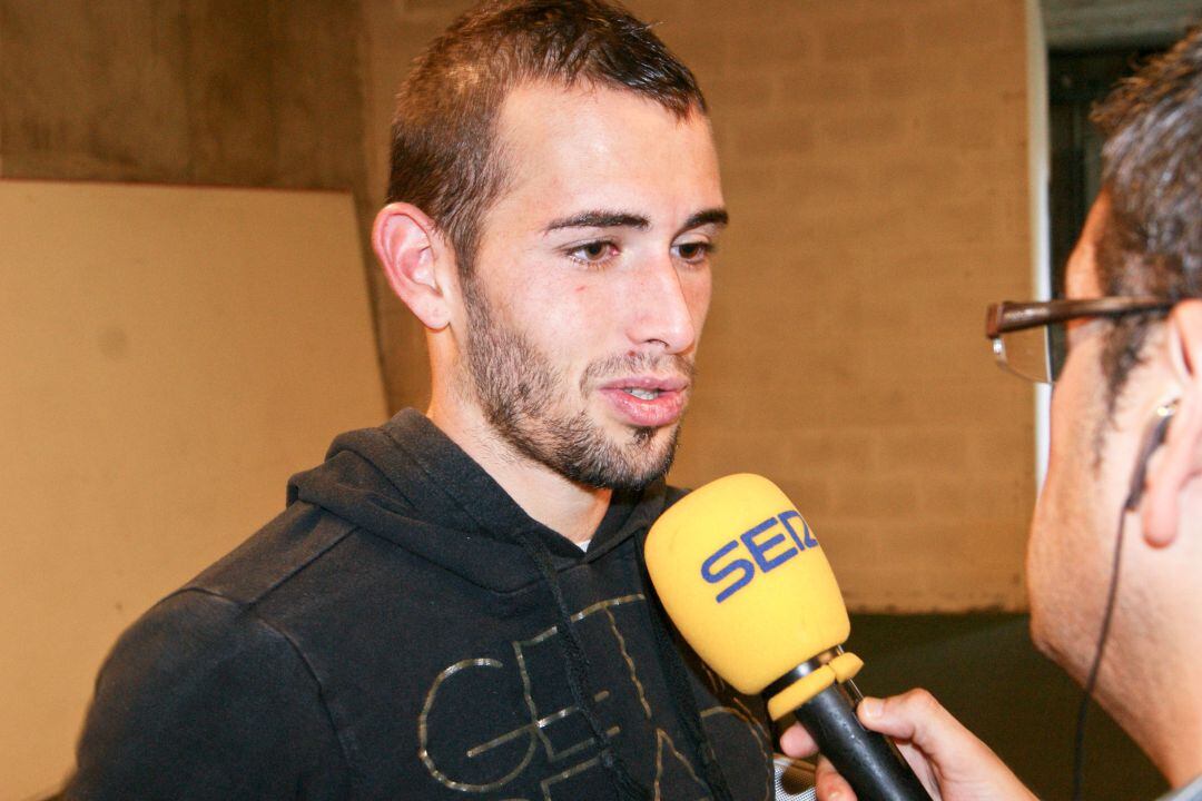 Aleix Vidal con la Cadena SER hace diez años. 