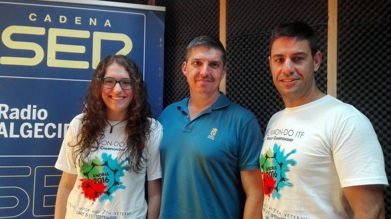 Claudia Díaz, Fran Díaz y Luís Familiar durante su paso por el programa.