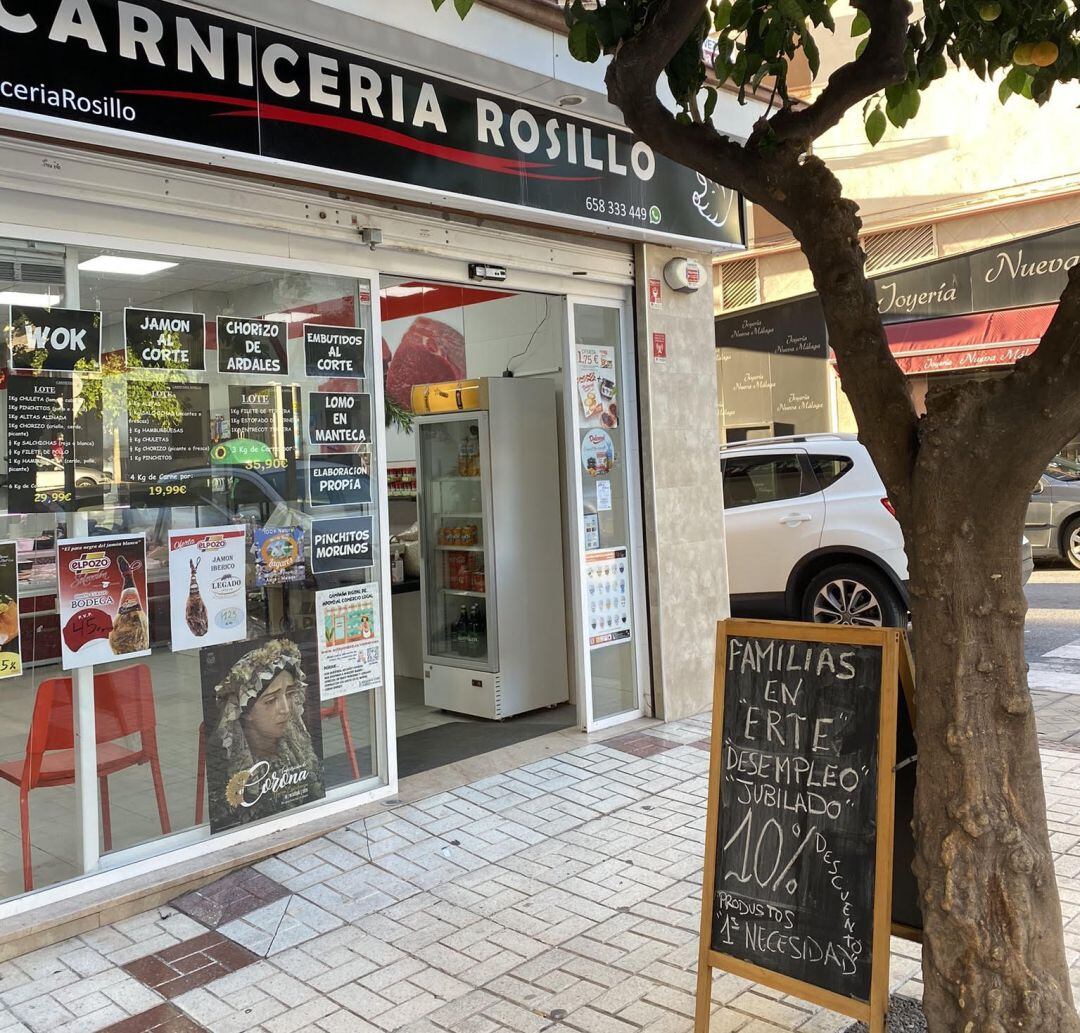 La Carnicería Rosillo se encuentra en el barrio de Nueva Málaga