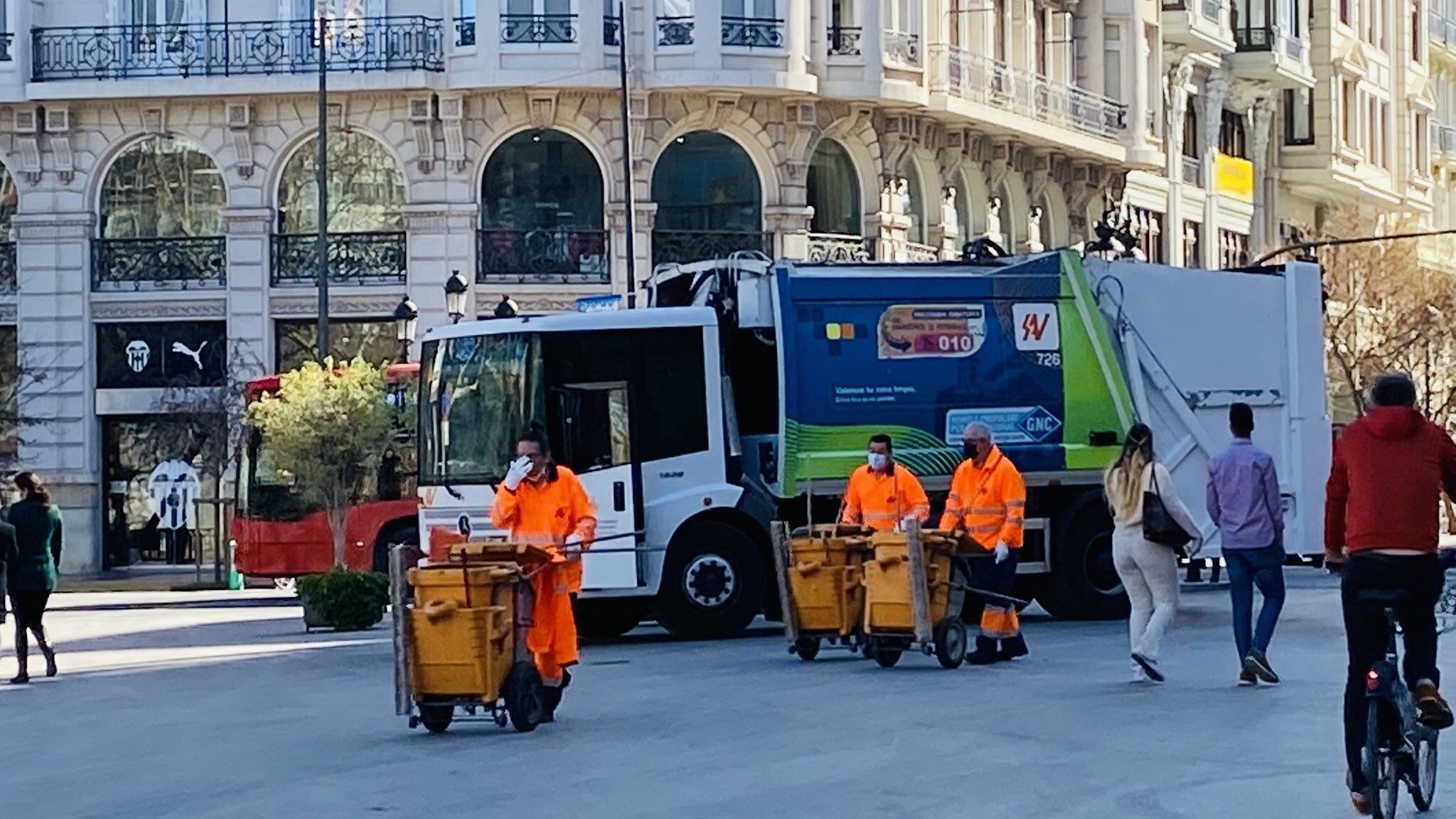 Presupuesto récord para el dispositivo de limpieza en Fallas: 1,7 millones