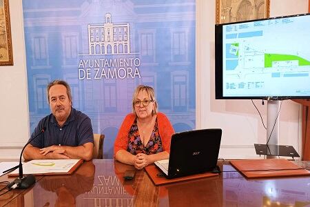 Francisco Guarido y Ana Belén González en la rueda de prensa posterior a la Junta Local de Gobierno