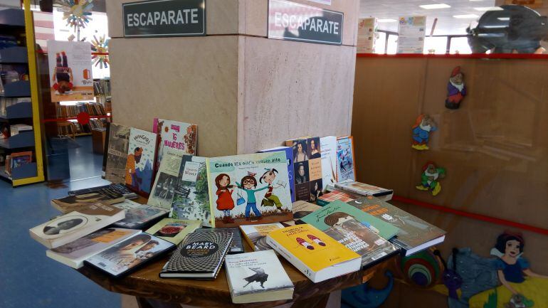 El escaparate quincenal de la Biblioteca de Aranda se dedica a libros escritos por y sobre mujeres