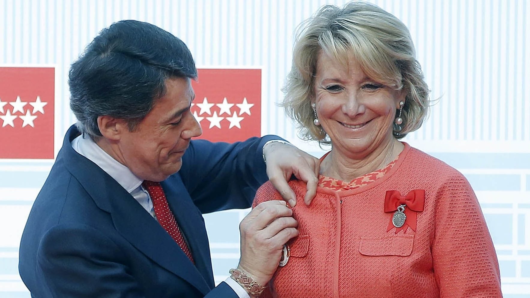 Esperanza Aguirre e Ignacio González el 2 de mayo de 2013 en Madrid.