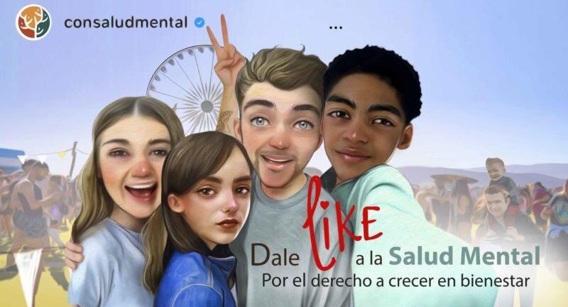 Cartel Dele Like a la Salud Mental