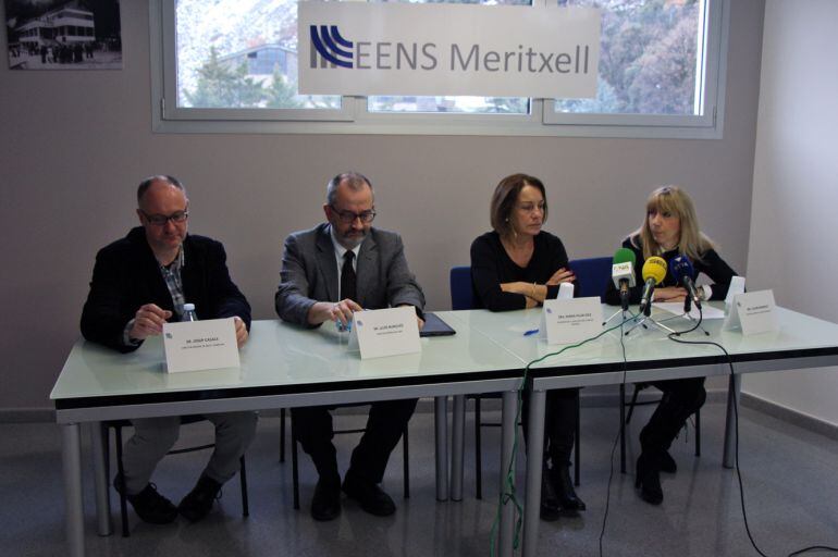 Presentació de l'acord entre hospital, SAAS, salut i l'Escola Meritxell