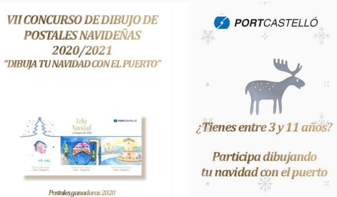 VII Concurso de dibujo de postales navideñas “Dibuja tu Navidad con el puerto”