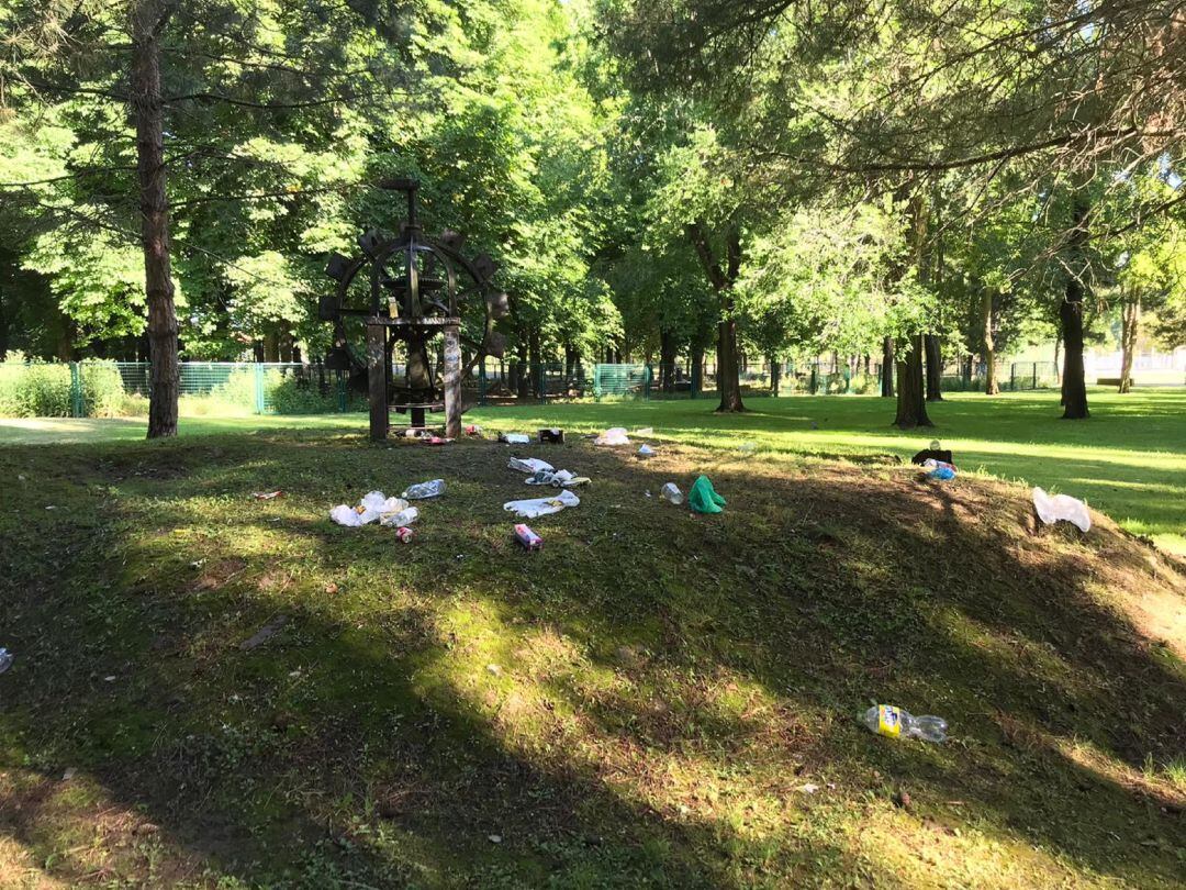 Aspecto que presentaba El Sotillo de Palencia este domingo