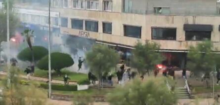 Incidentes en la previa del Racing - Málaga