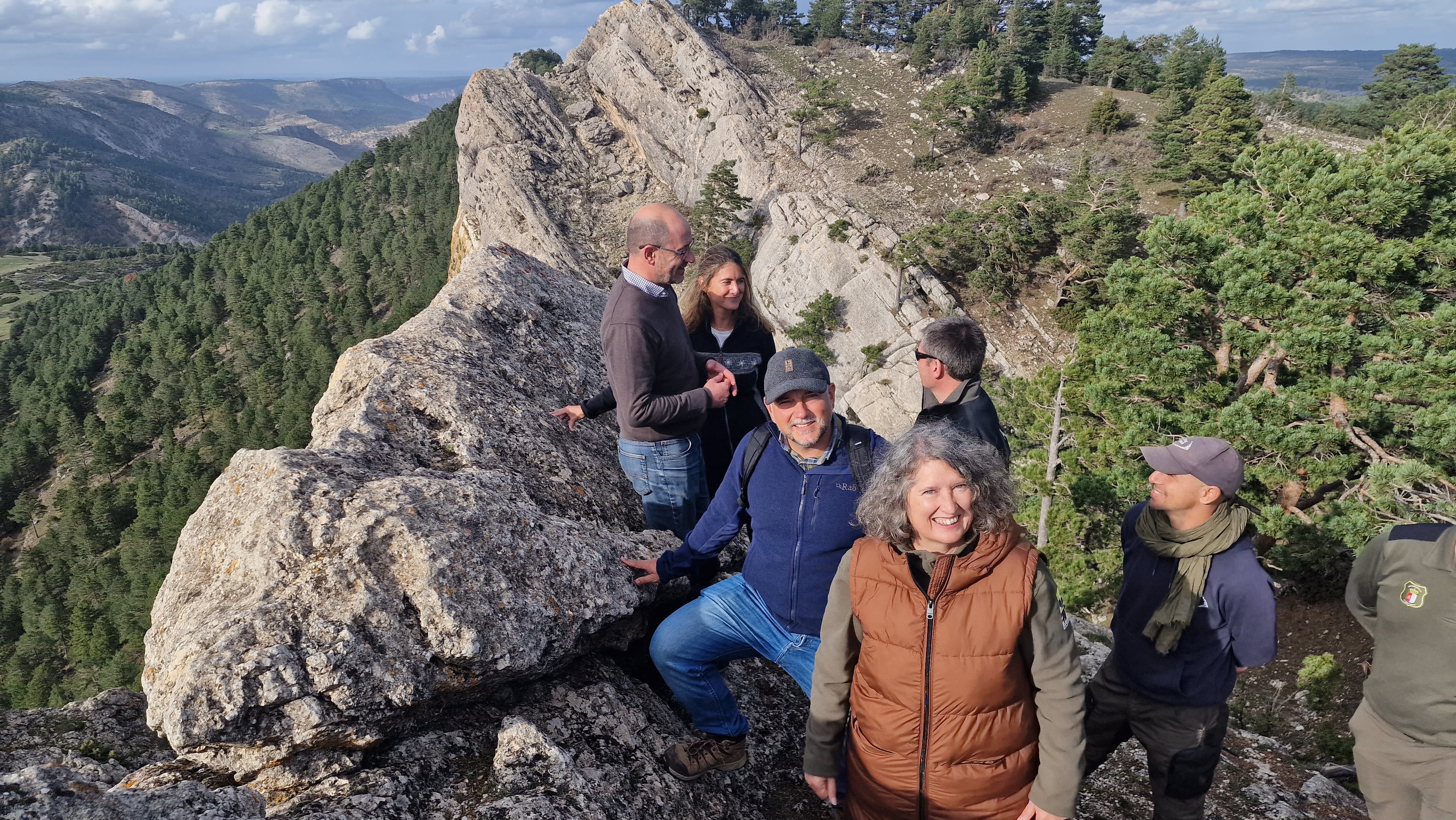 La consejera de Desarrollo Sostenible en la finca adquirida