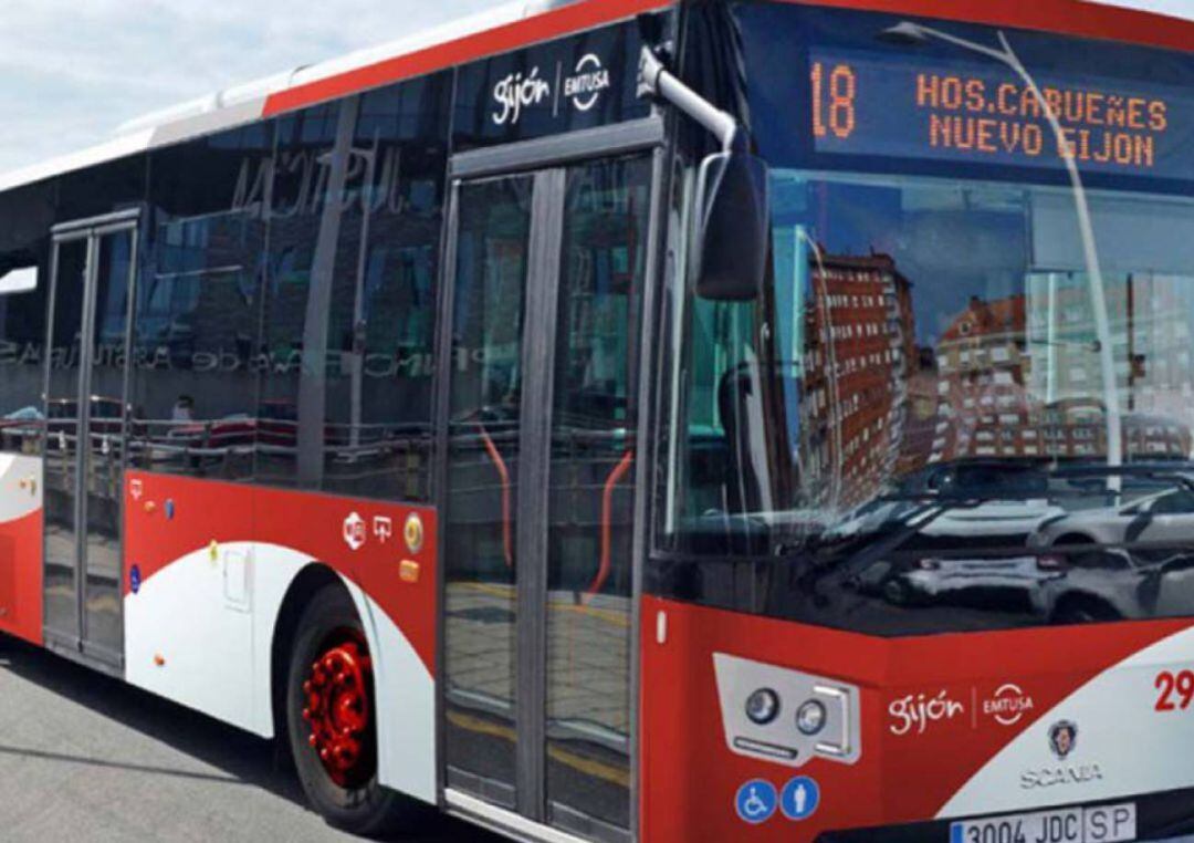 Autobús de la Empresa Municipal de Transportes de Gijón, 