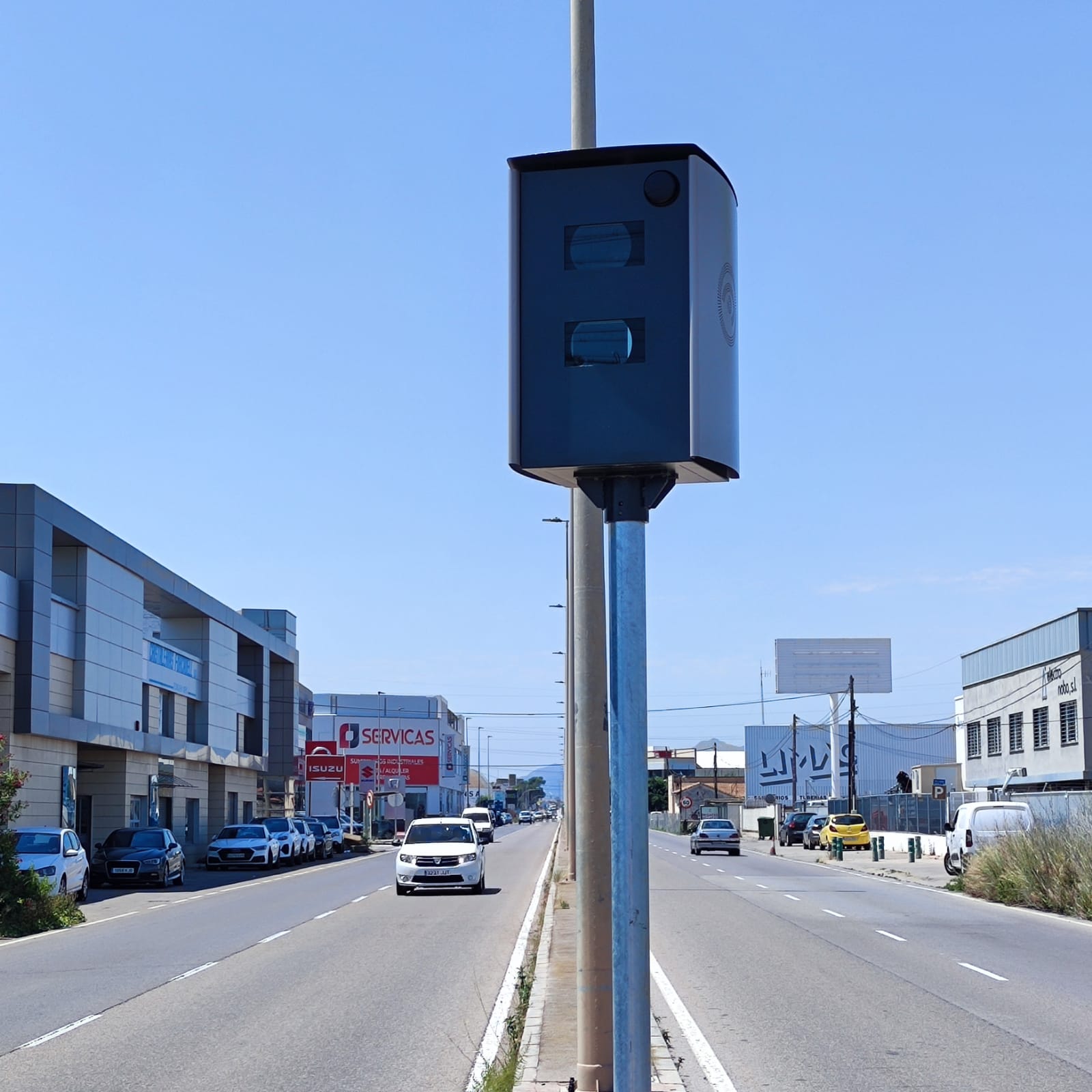 Radar instalado en la avenida València de Castelló