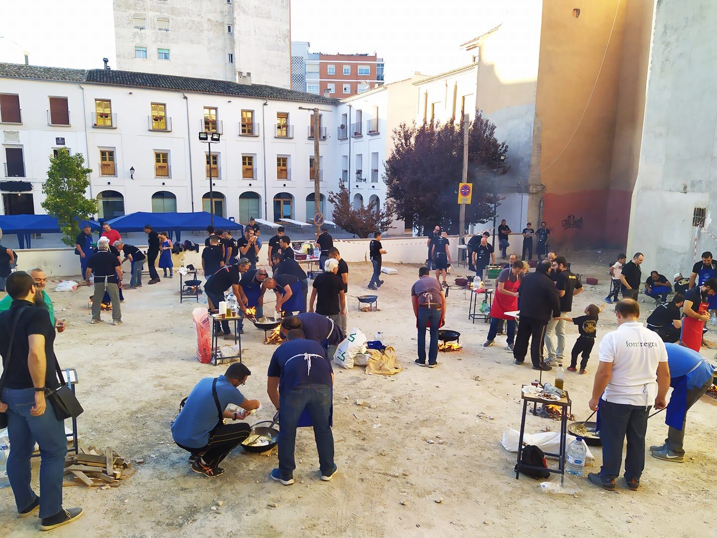 Lugar donde se ha solicitado hacer fuego para cocinar