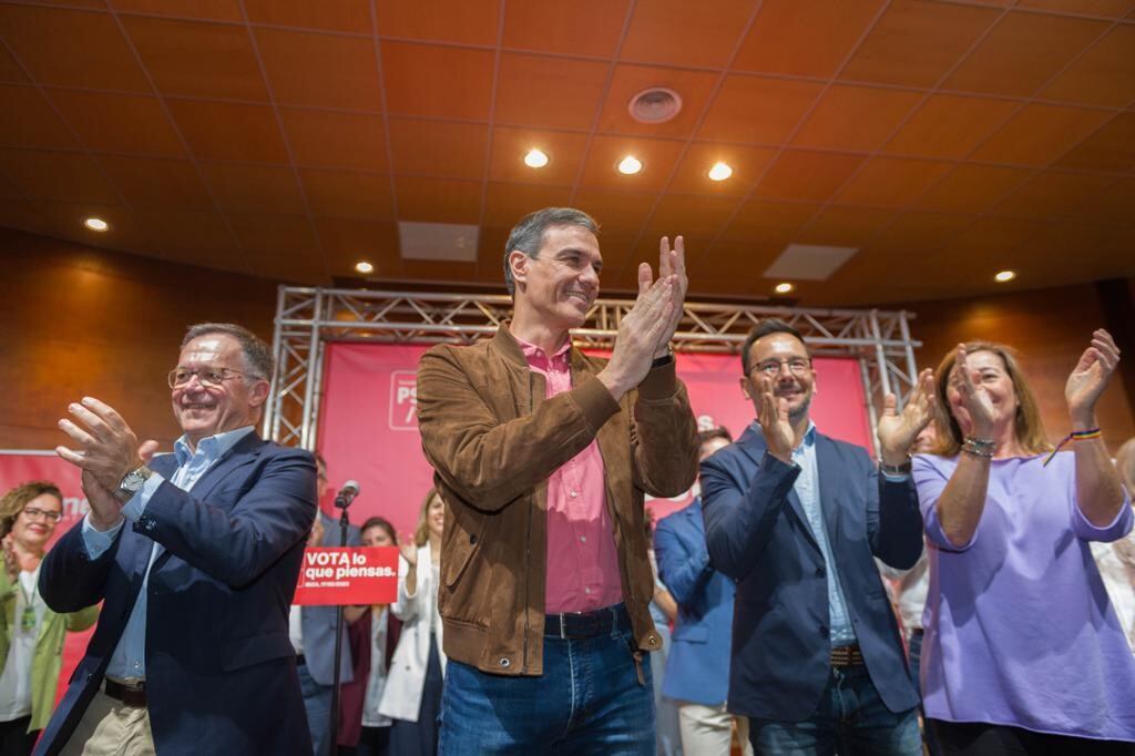 Un momento durante el acto de los socialistas