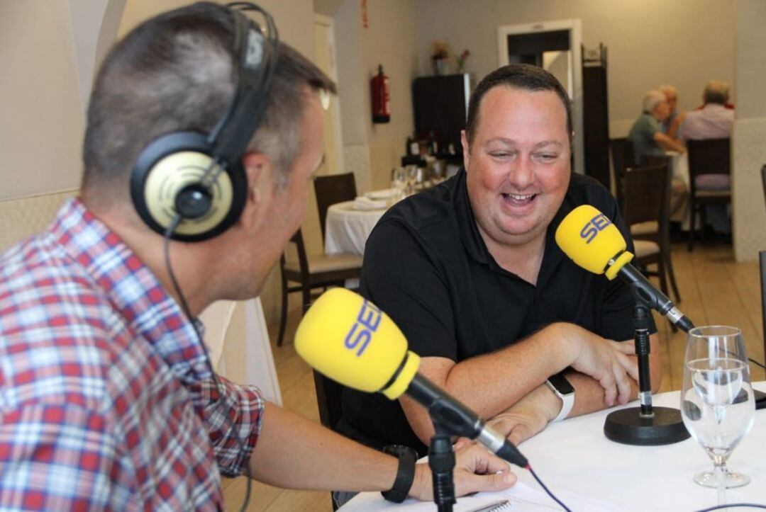 Salvador Martí, junto a Pedro Vera