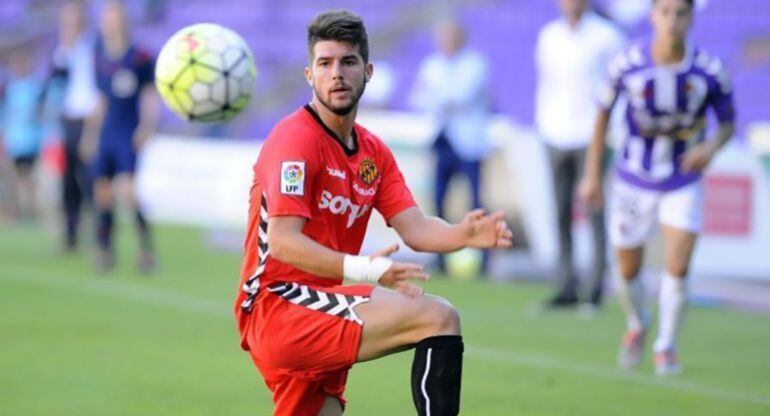 Jordi Calavera en un partido con el Nástic