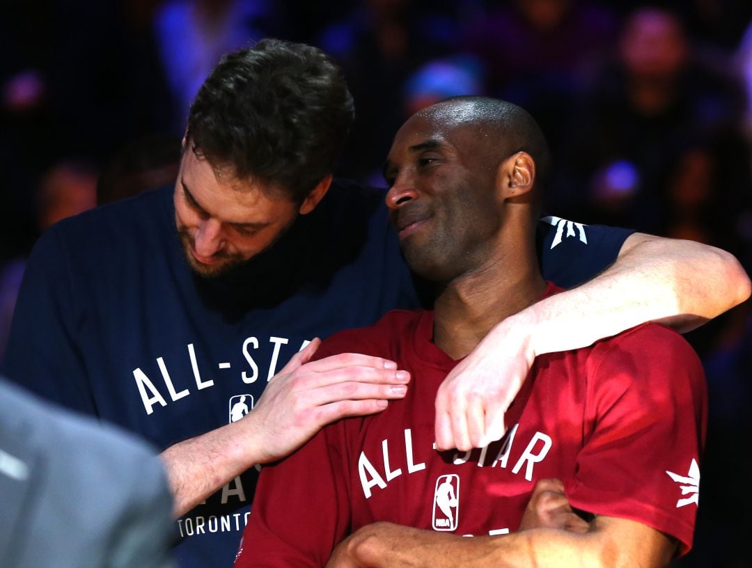 Pau Gasol y Kobe Bryant.